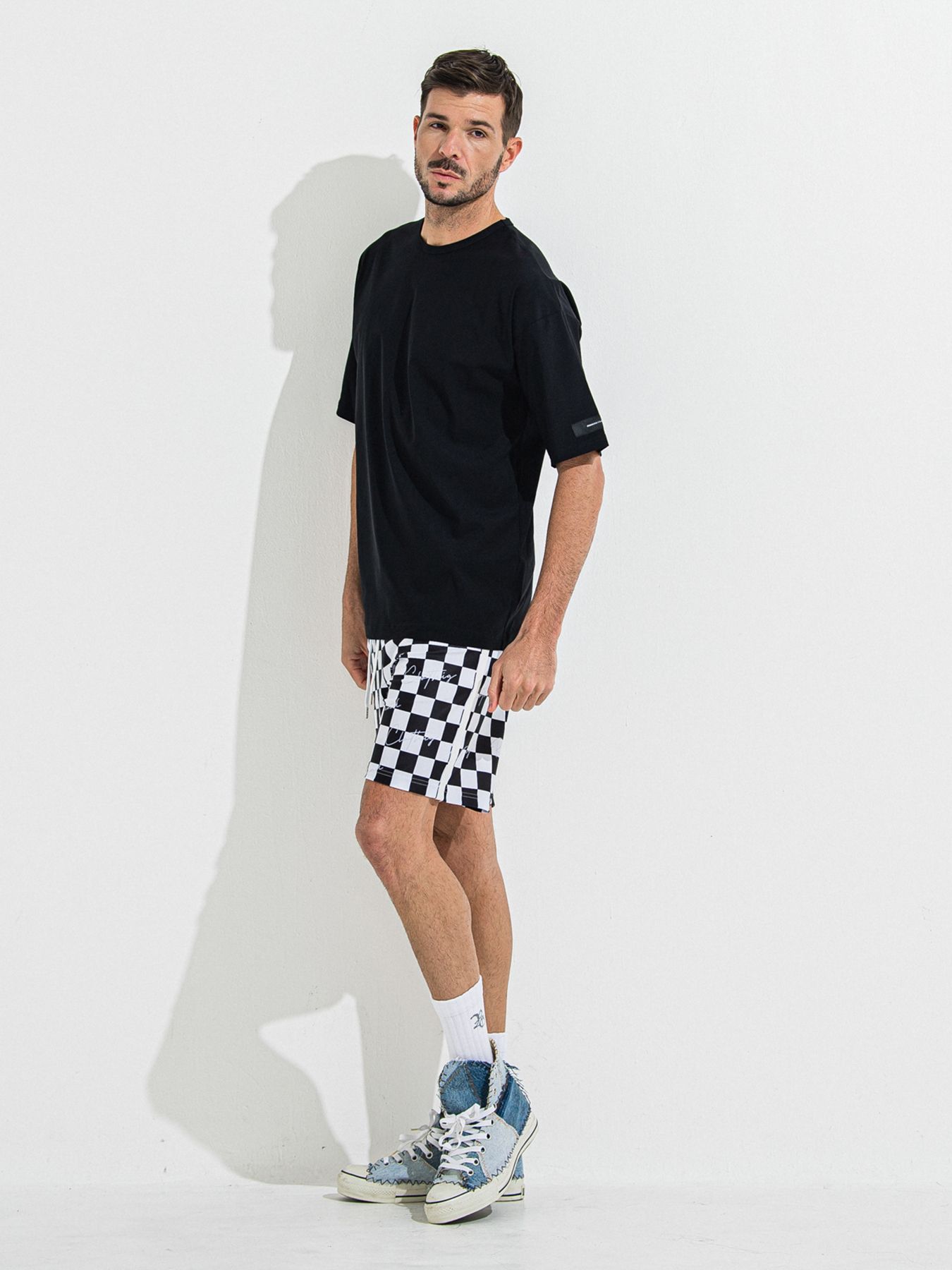【予約品 】NYLON OVER T /  ナイロンオーバーサイズTシャツ / ブラック