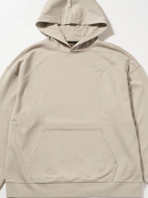 BOY LOGO Patch Hoodie Parka BEIGE【B233N0401511】