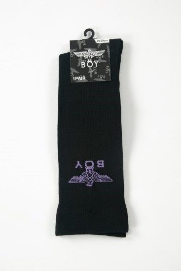 BOY EAGLE HIGH SOX 靴下 / BLACK 【BOY LONDON】