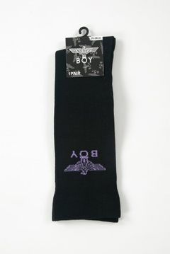 BOY EAGLE HIGH SOX 靴下 / BLACK 【BOY LONDON】