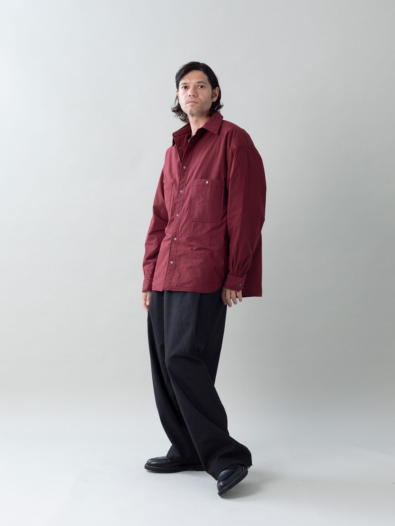 【予約品 5月6日(水) 締切】FLIPPADDING-SHIRTS / リバーシブルシャツ / ワイン×ワイン