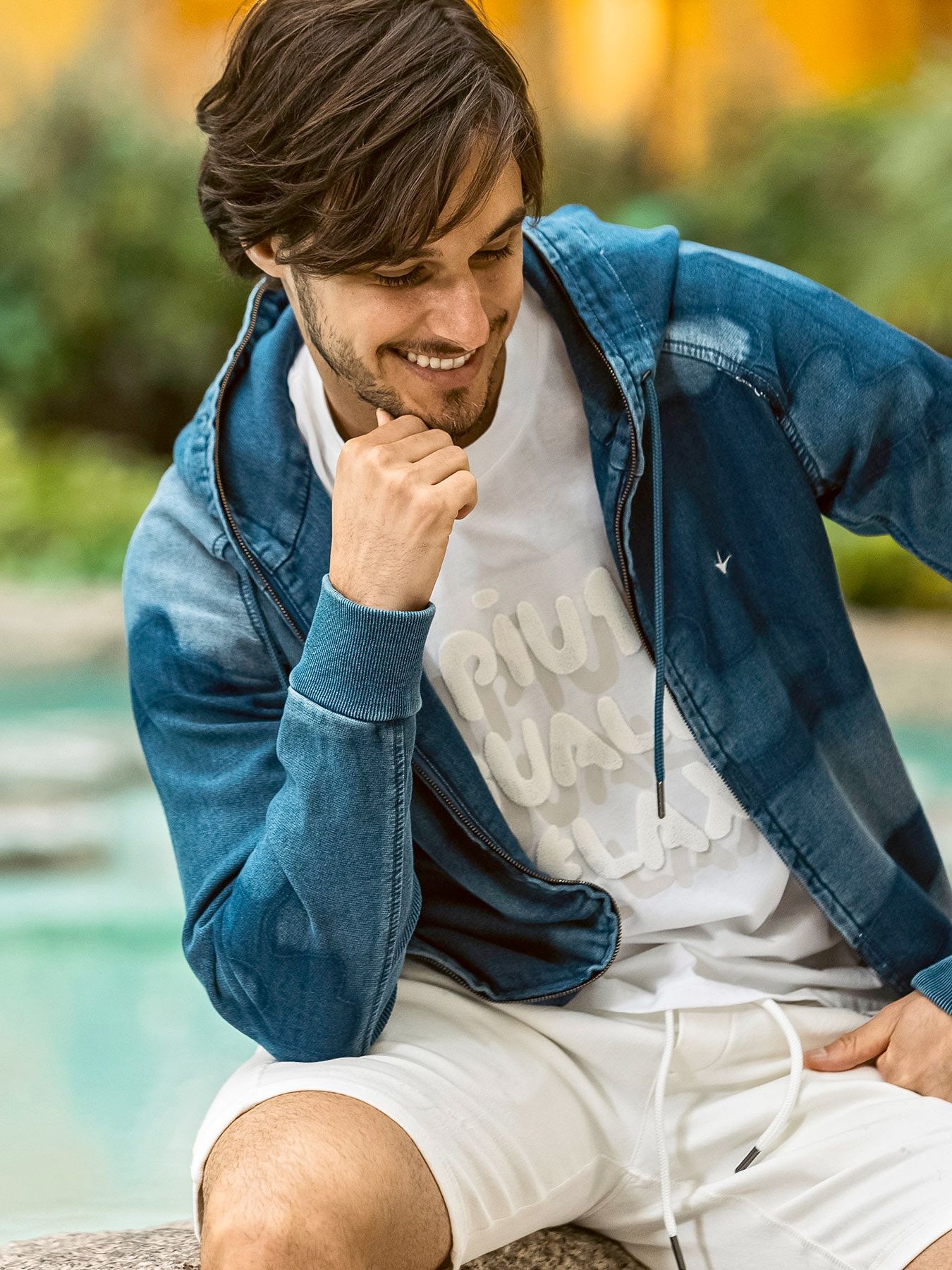 シャドウロゴ半袖Tシャツ / ホワイト