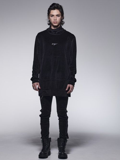 《予約品》 SideLameTPEasyPants / サイドラインイージパンツ / ブラック 【kiryuyrik】 11月以降入荷予定