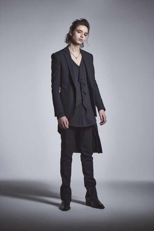 《予約品》 Jacket テーラードジャケット GabadineStretch / Black 【kiryuyrik】 11月入荷予定