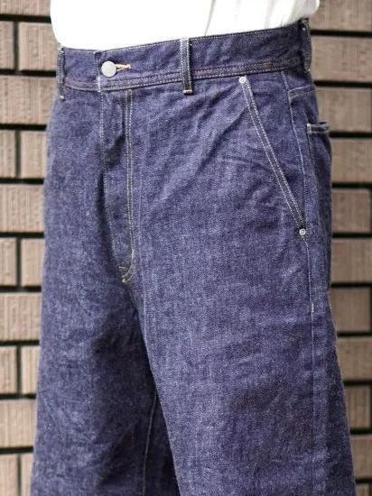 バギーデニムパンツ インディコ made in Japan 【BROOKYM OVERALL】