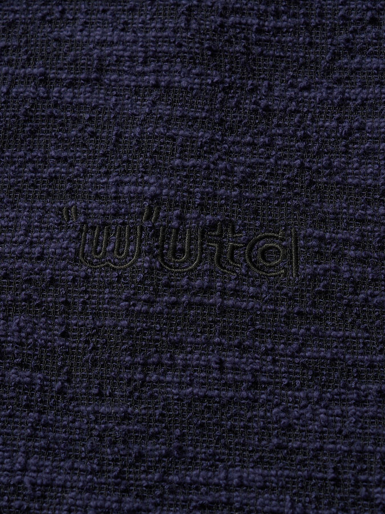 【予約品 1月25日(日) 締切】muta × wjk collection：knit jacquard relax parker / ニットジャガード リラックスパーカー / ネイビー