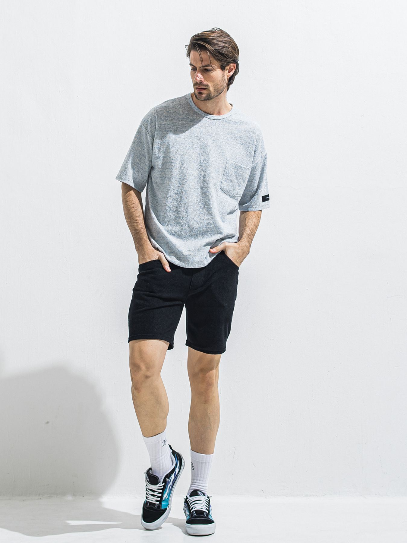 【予約品 2月15日(日) 18:00 締切】VINTAGE PILE SHORTS / パイルショートパンツ / ブラック