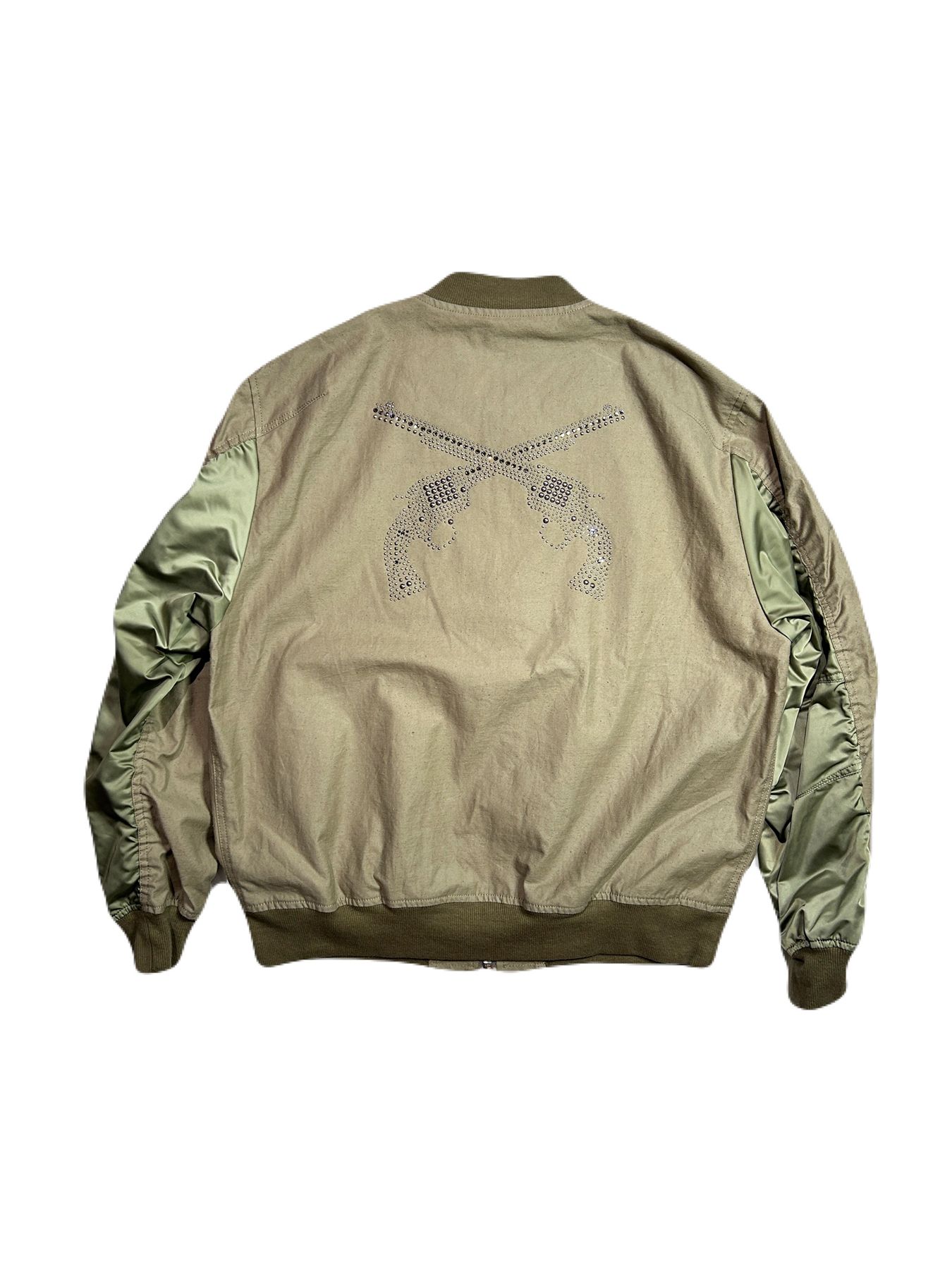 【予約品 8月10日(日) 締切 】O.COTTON MA-1 METAL / オーガニックコットン MA-1 / メタル グリーン