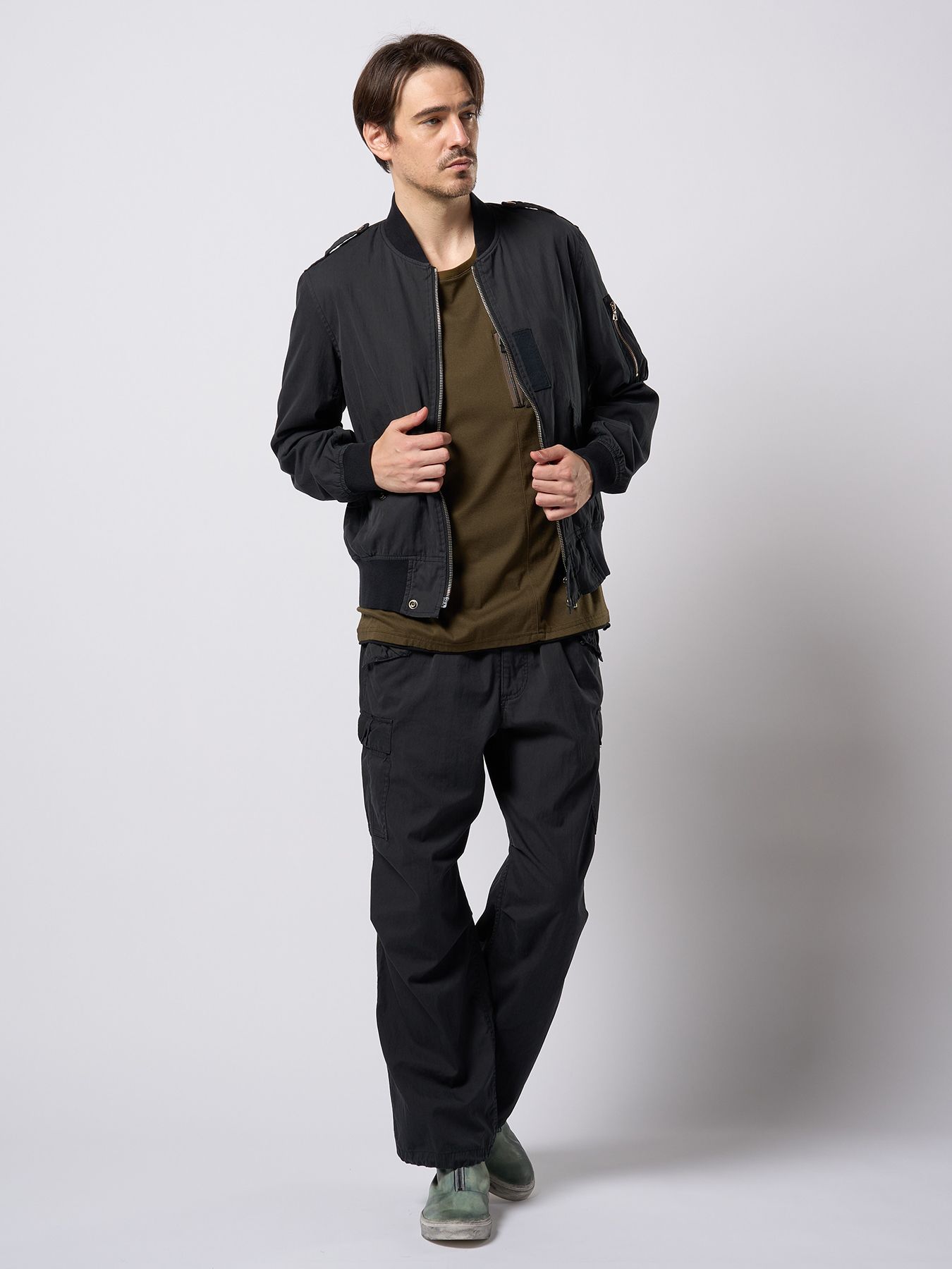 【予約品 9月23日(火) 締切】front zip bootie / フロントジップ ブーティー / ダストグレー