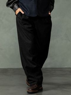 【予約品 7月5日(日) 締切】WOOLBASTE TROUSERS / ウールトラウザーズ / ブラック
