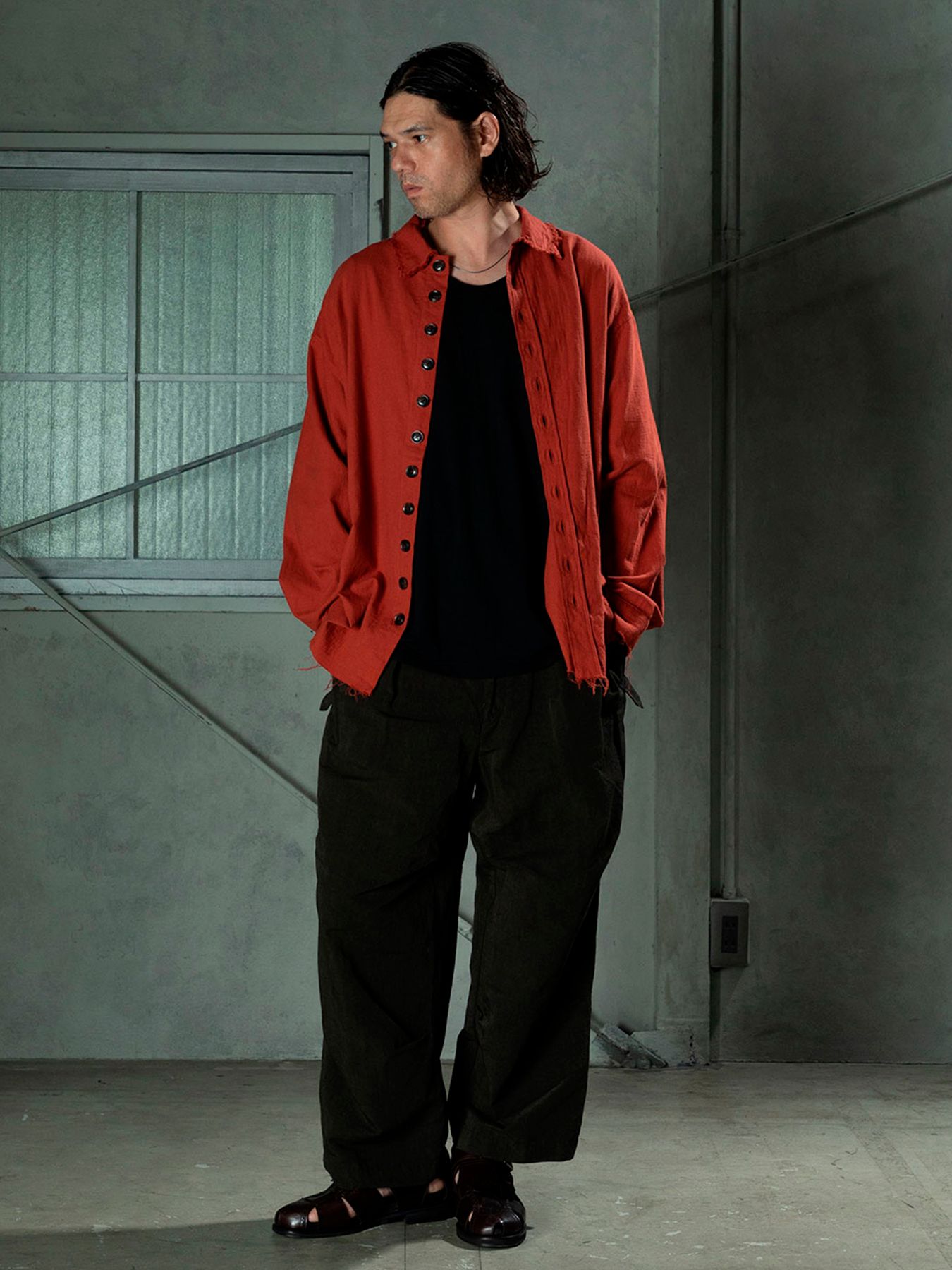 【予約品 11月9日(月) 締切】ANTIQUESHIRT / アンティークシャツ / オレンジ