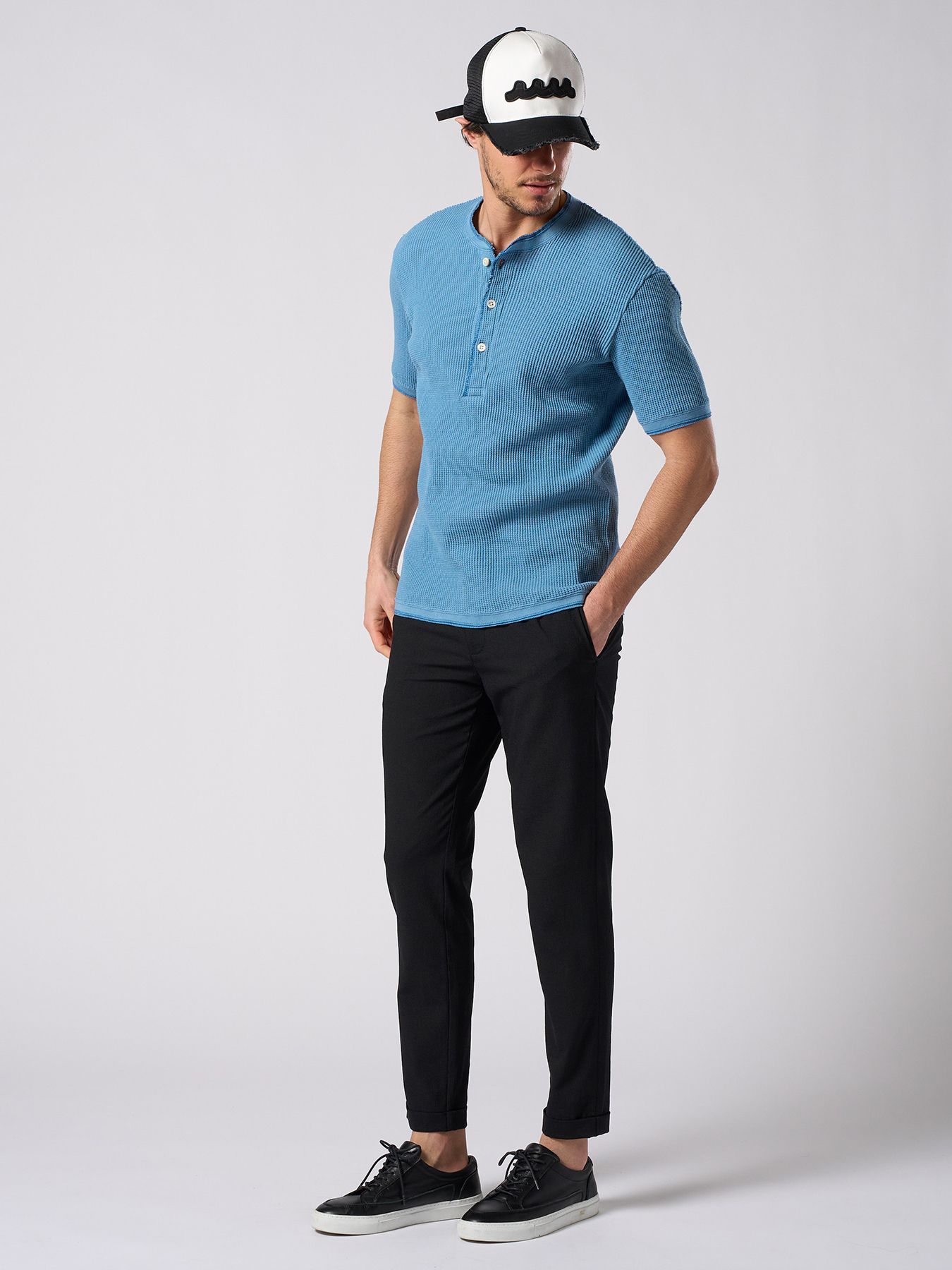 【予約品 1月25日(日) 締切】tuck slim slacks / タックスリムスラックス / ブラック