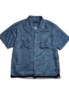 《予約品8月31日 23時55分締め》 DENIM SS SH A / デニムシャツ / ブルー 【roarguns 】 2024年3月入荷予定