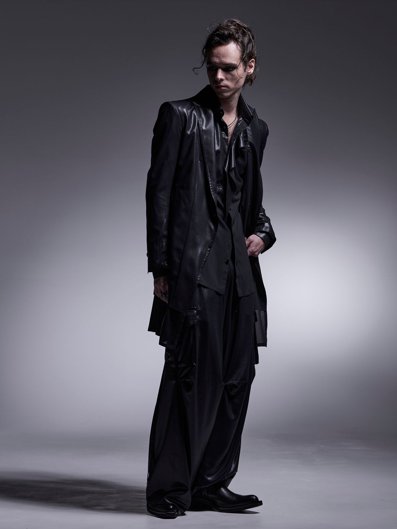 【予約品 7月13日(日) 締切】Frill Shirt / フリルシャツ / ブラック