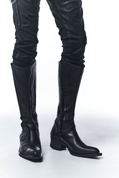 《予約品》 SideGoreLongBoots 牛革ロングブーツ 【kiryuyrik】 11月入荷予定