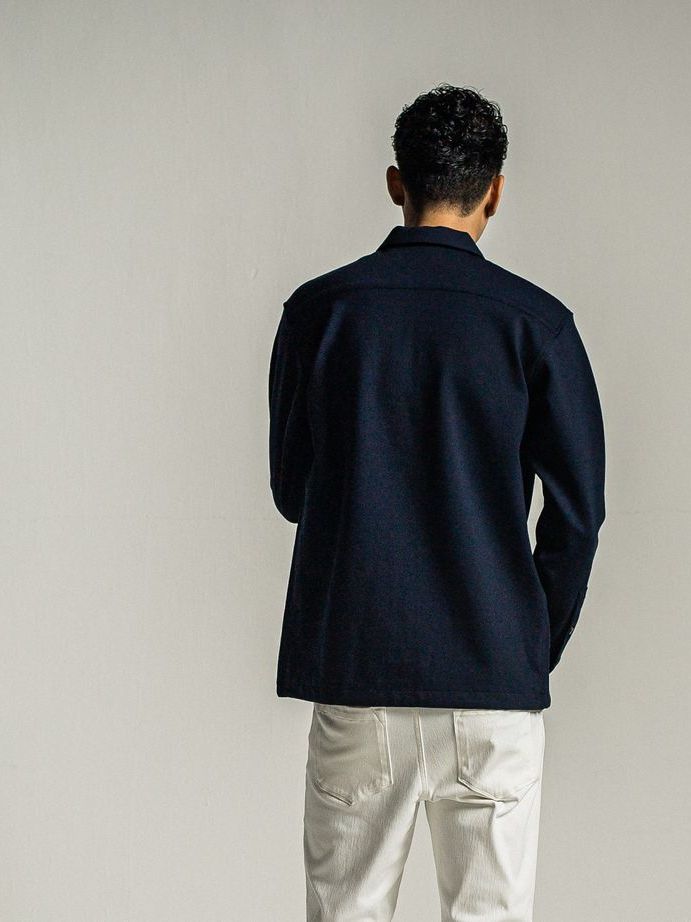 PULLOVER jersey shirt / ジャージブルシャツ / ダークネイビー