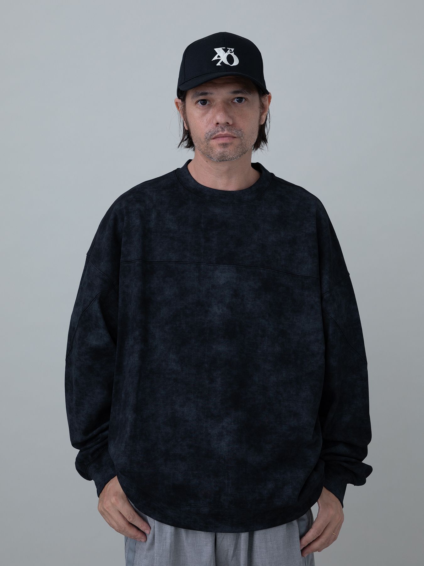 【予約品 10月26日(日) 締切】SWITCHCUT / バイオストーンウォッシュ加工 カットソー / BLACK
