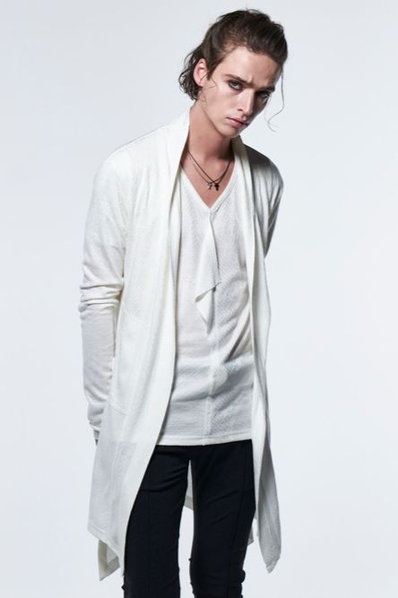 《予約品》 FlareShawlCardigan / ホワイト 【kiryuyrik】 2023年5月以降入荷予定