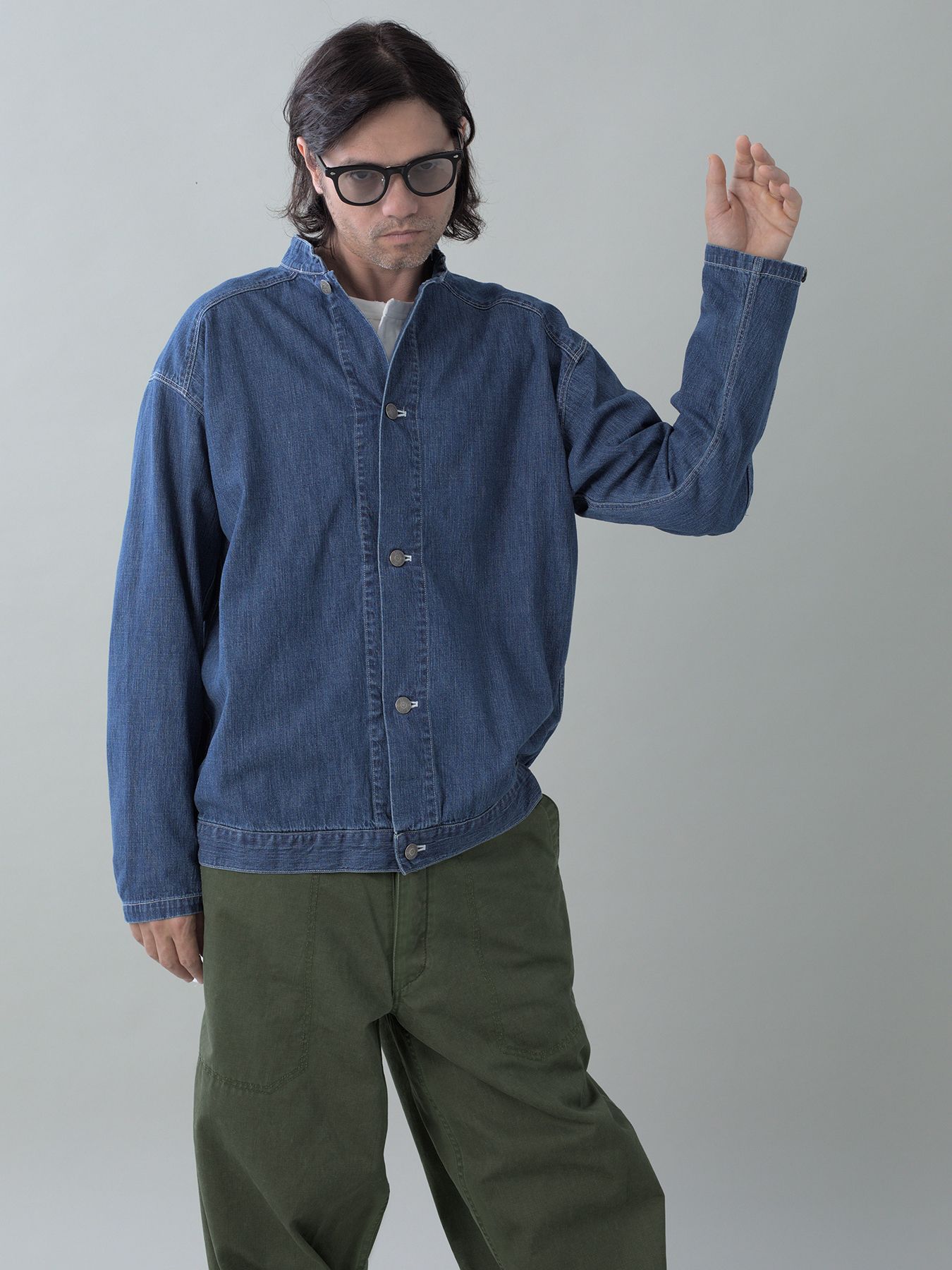 【予約品 5月6日(水) 締切】USN-MIRITARYHERRINGBONE / ミリタリーパンツ / カーキ