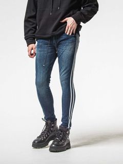 【予約品 8月31日(日) 締切】EX DENIM JERSEY BLINDLINE PT / EXデニムジャージ ブラインドラインパンツ / ダークインディゴ