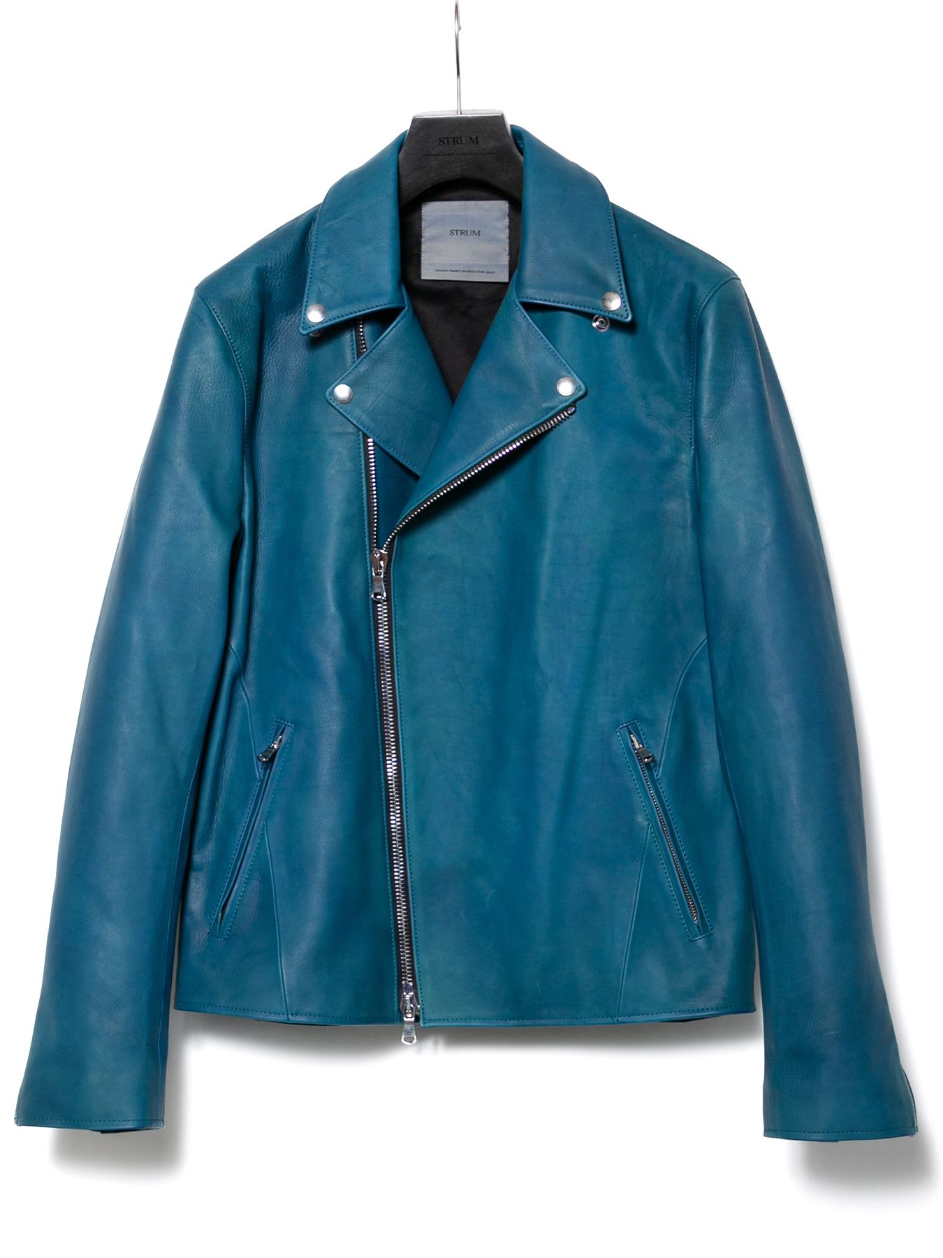 【予約品 10月12日(日) 締切】Hybrid Vegetable Tanned Calfskin Garment Burning Dyed Double Riders / ハイブリッド タンニン鞣し カーフスキン 燃焼製品染めダブルライダース / TRIGGER