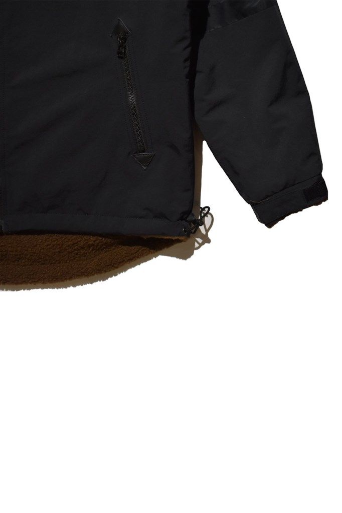 リバーシブルECOPEL FUR REV BZ CR エコファーブルゾン / BROWN ×BLACK【roarguns】