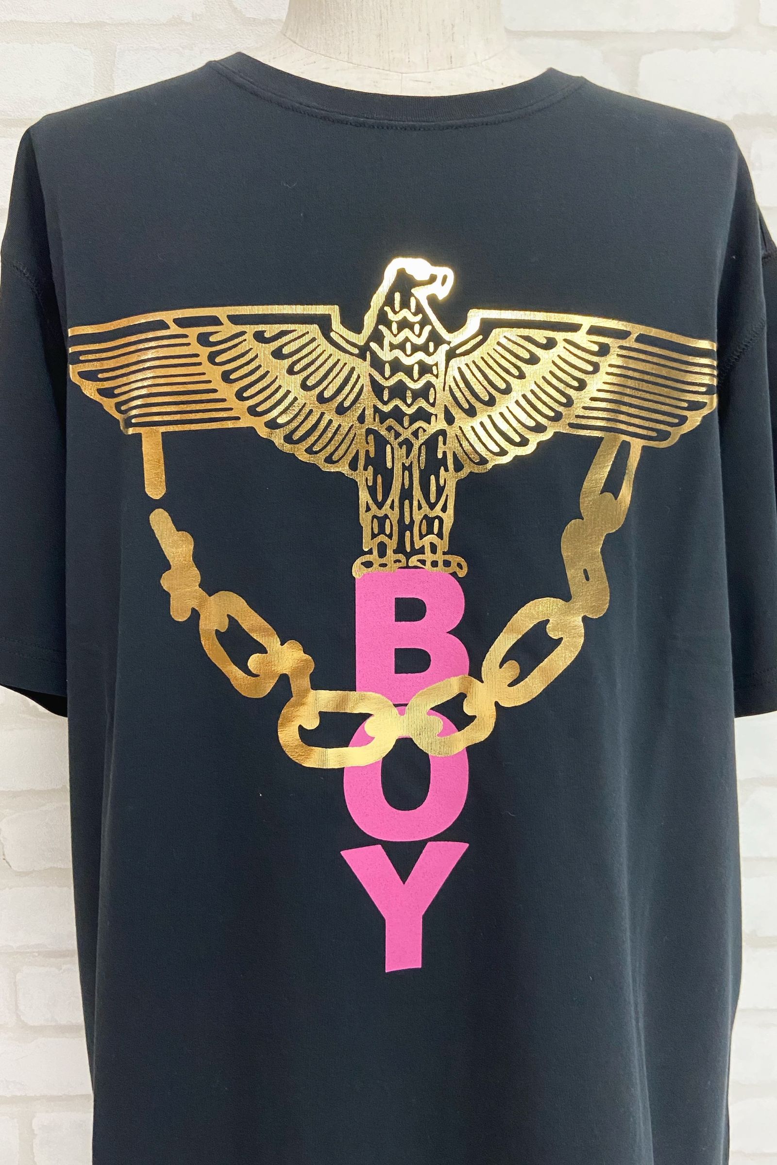 eagle chain boy T-shirt / Black 【BOY LONDON】