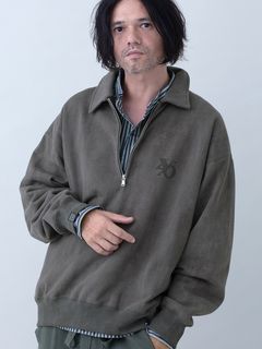 【予約品 11月23日(日) 締切】MINIMALPULLOVER / プリント プルオーバーシャツ / CHARCOAL