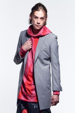 《予約品》 LongPeackedJacket テーラードジャケット TWS-Stretch / Grey 【kiryuyrik】 1月入荷予定