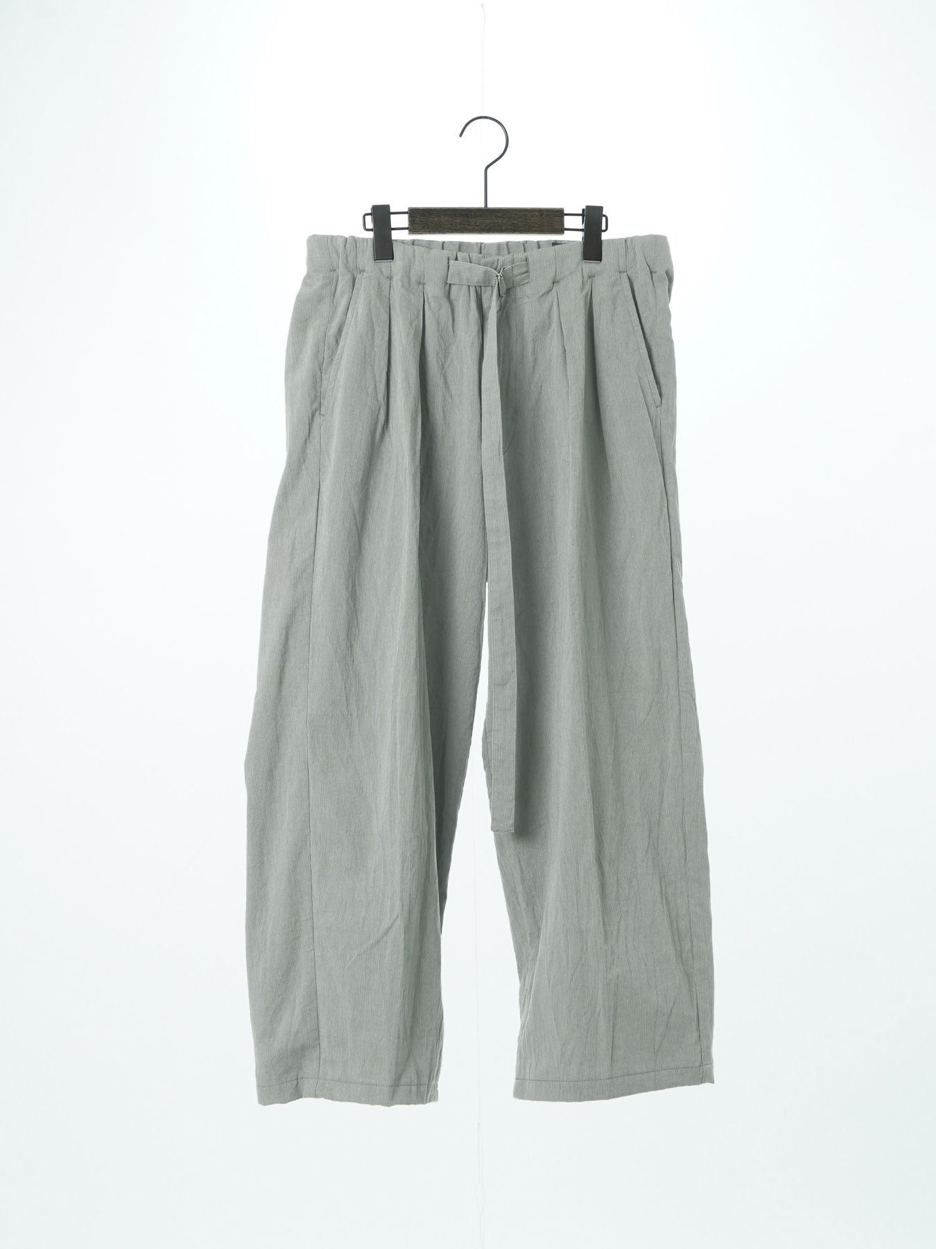 【予約品 2月1日(日) 締切】DRESSYEASE TRUSERS pique / ツータックイージートラウザーズ / ライトグレー