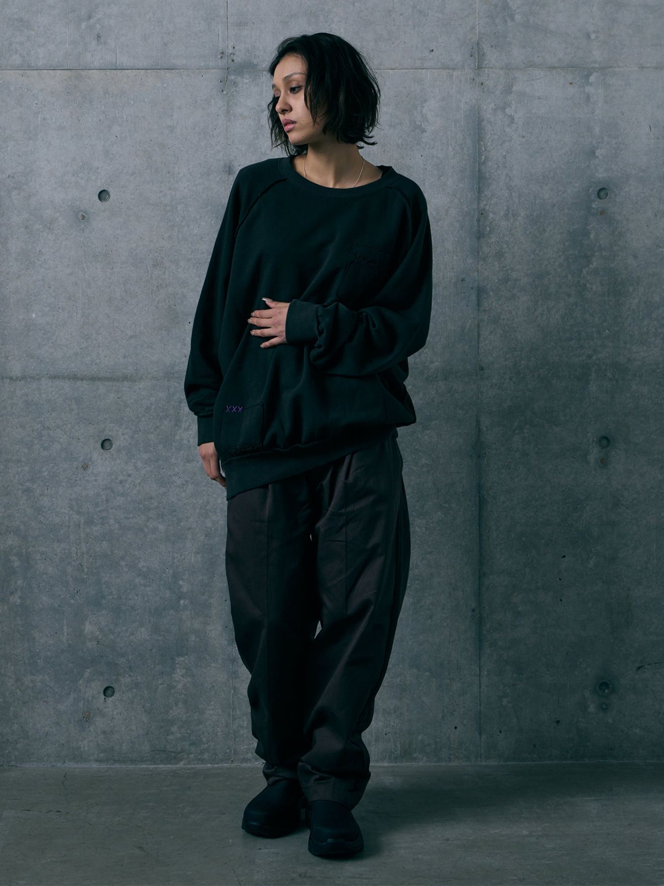 EXOFORM SWEAT / クルーネックスウェット / CHARCOAL