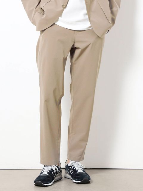 ナイロンリップストレッチイージーパンツ / ベージュ【Grand PARK NICOLE】