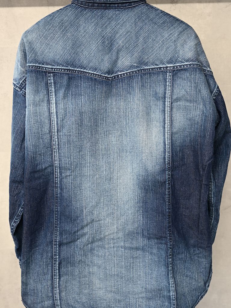 《予約品》 JAMES OVER DUNGAREE SHIRT  / オーバーウエスタンシャツ / インディゴユーズド