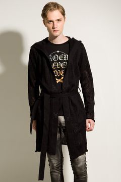SNAKE MESH KNIT COAT 【Roen】