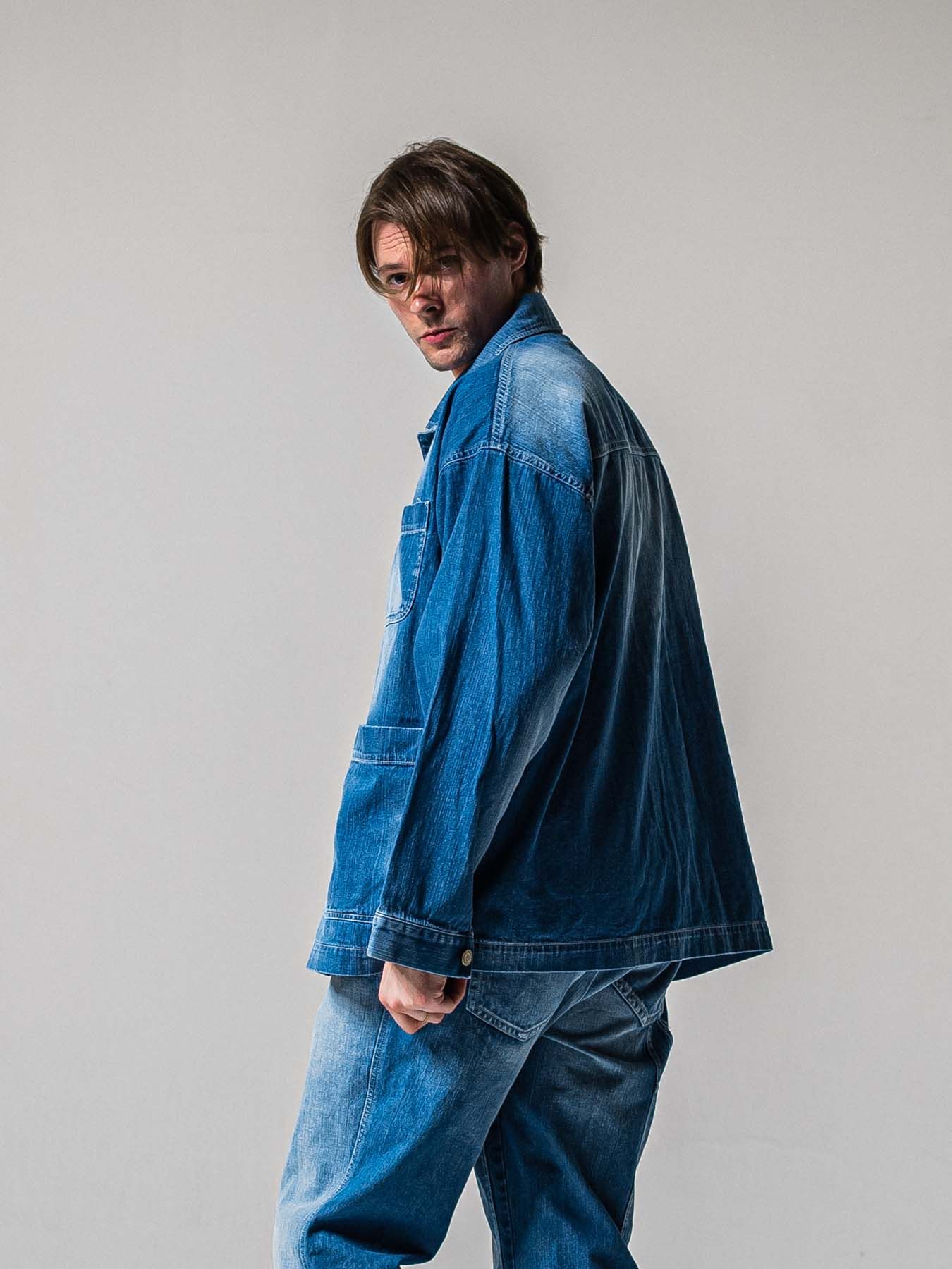 【予約品 11月16日(日) 締切】RC COVER ALL / ライトデニムカーバーオールジャケット / ライトインディゴ