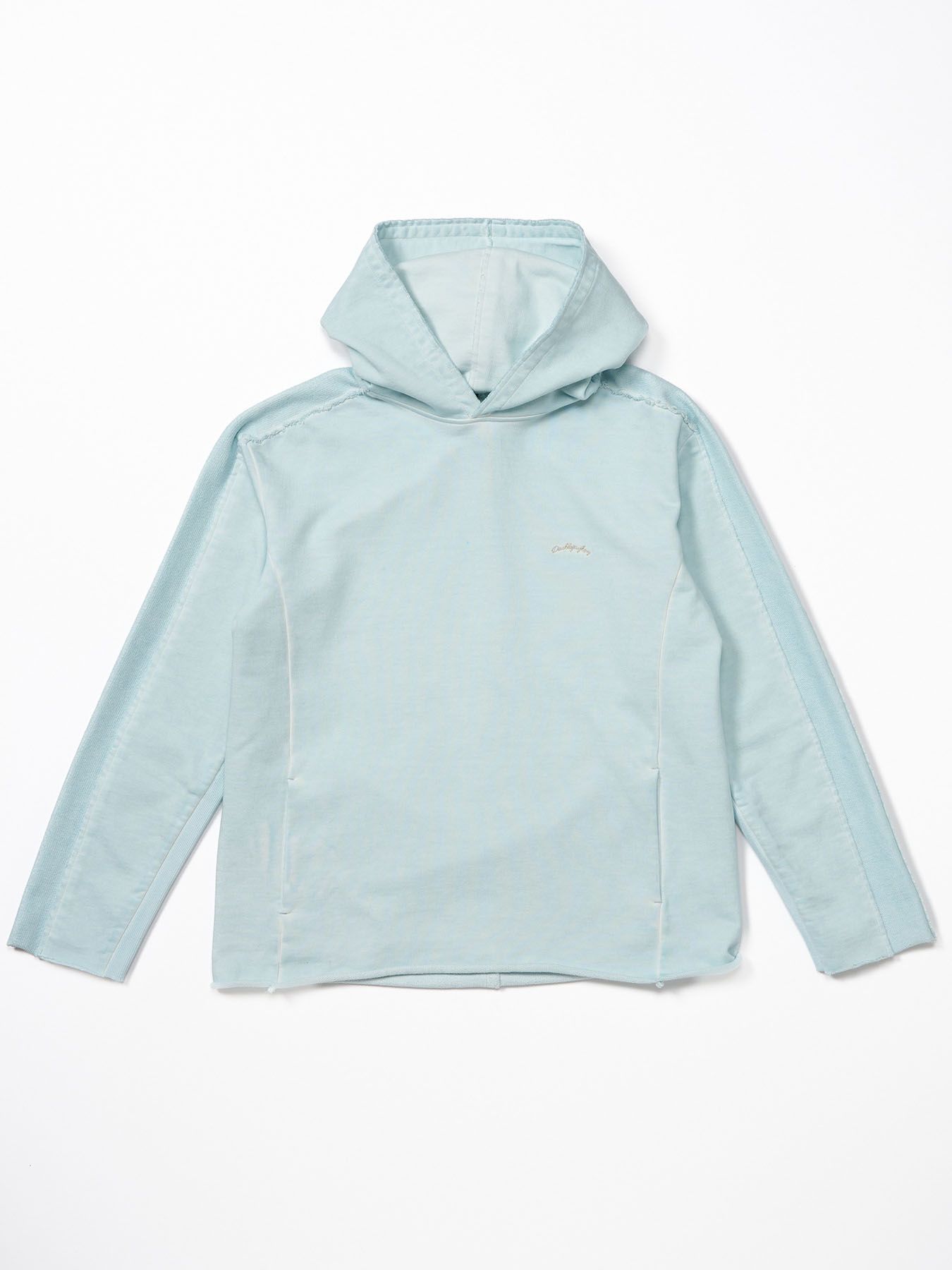 【予約品 9月23日(火) 締切】cut-off pull parker / カットオフ プルパーカー / アイスブルー