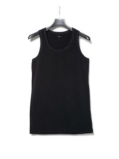 【予約品 10月12日(日) 締切】Natural Soft Cotton Tank Top / 30/-ナチュラルソフト天竺 タンクトップ / ブラック
