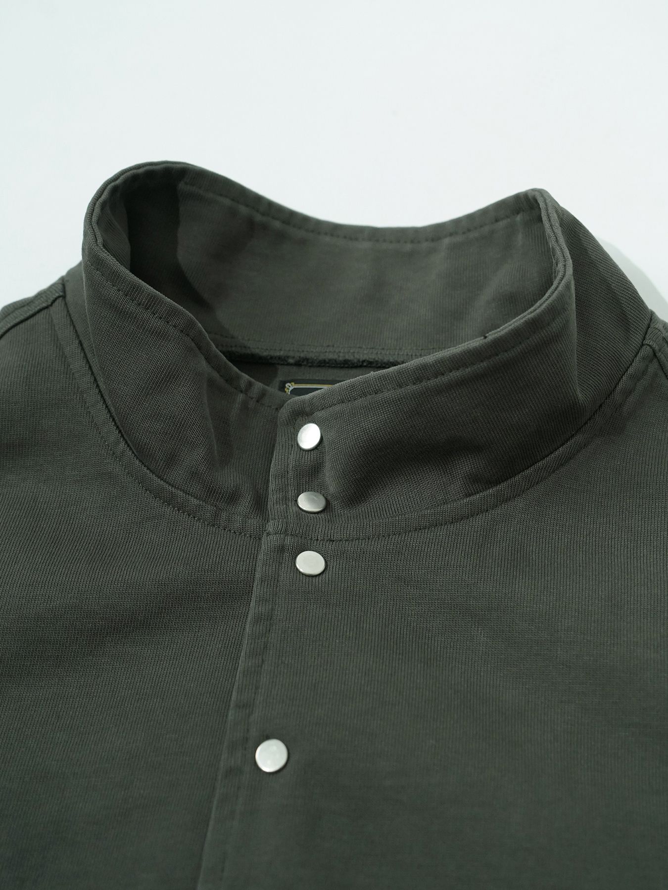 【予約品 5月6日(水) 締切】MOLD-SWEATJACKET / スタンドブルゾン / チャコール