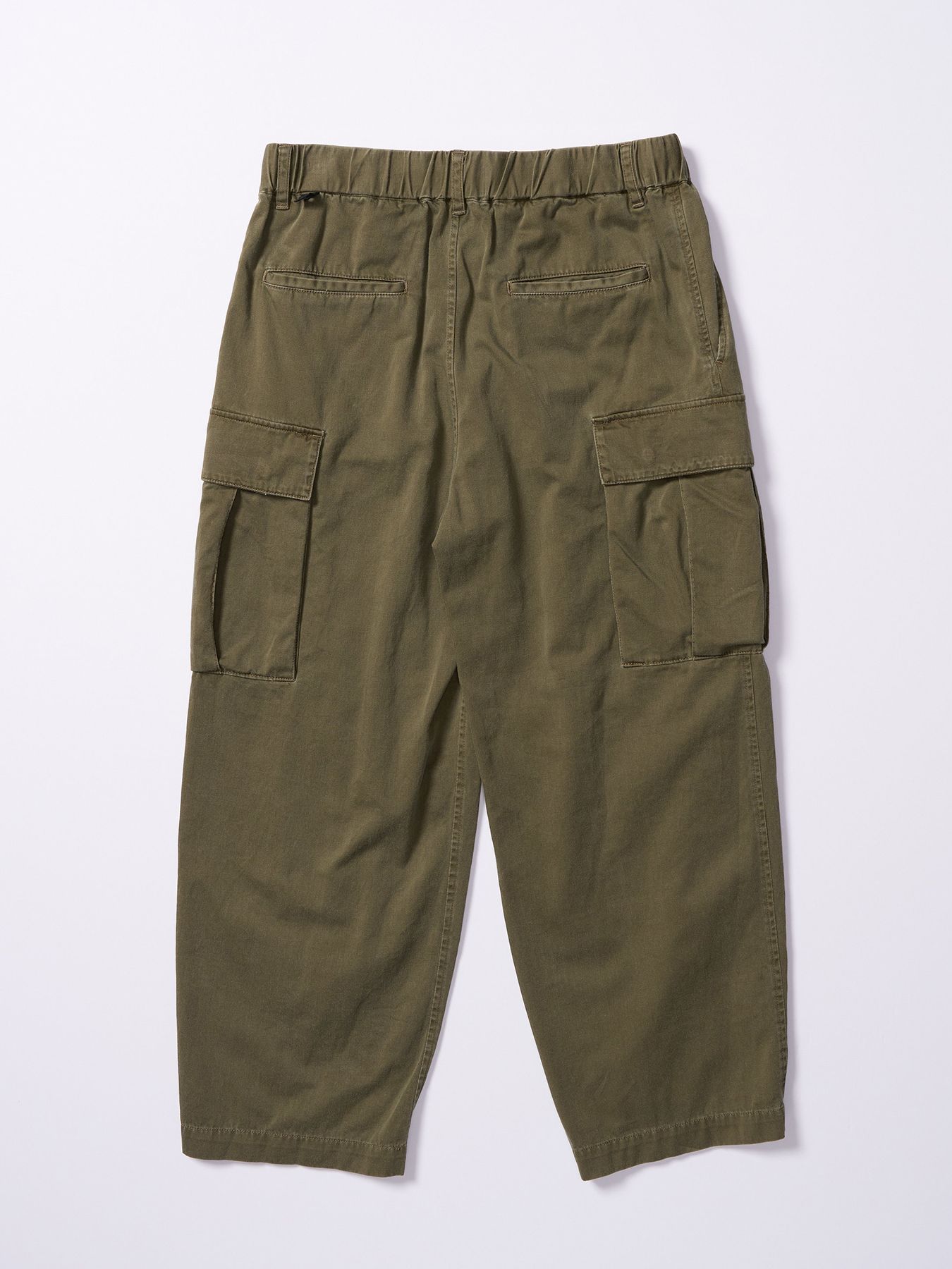 【予約品 4月19日(日) 18時締切】sulfur dyed light easy cargo / 硫化染め ライトイージーカーゴパンツ / フェードカーキ