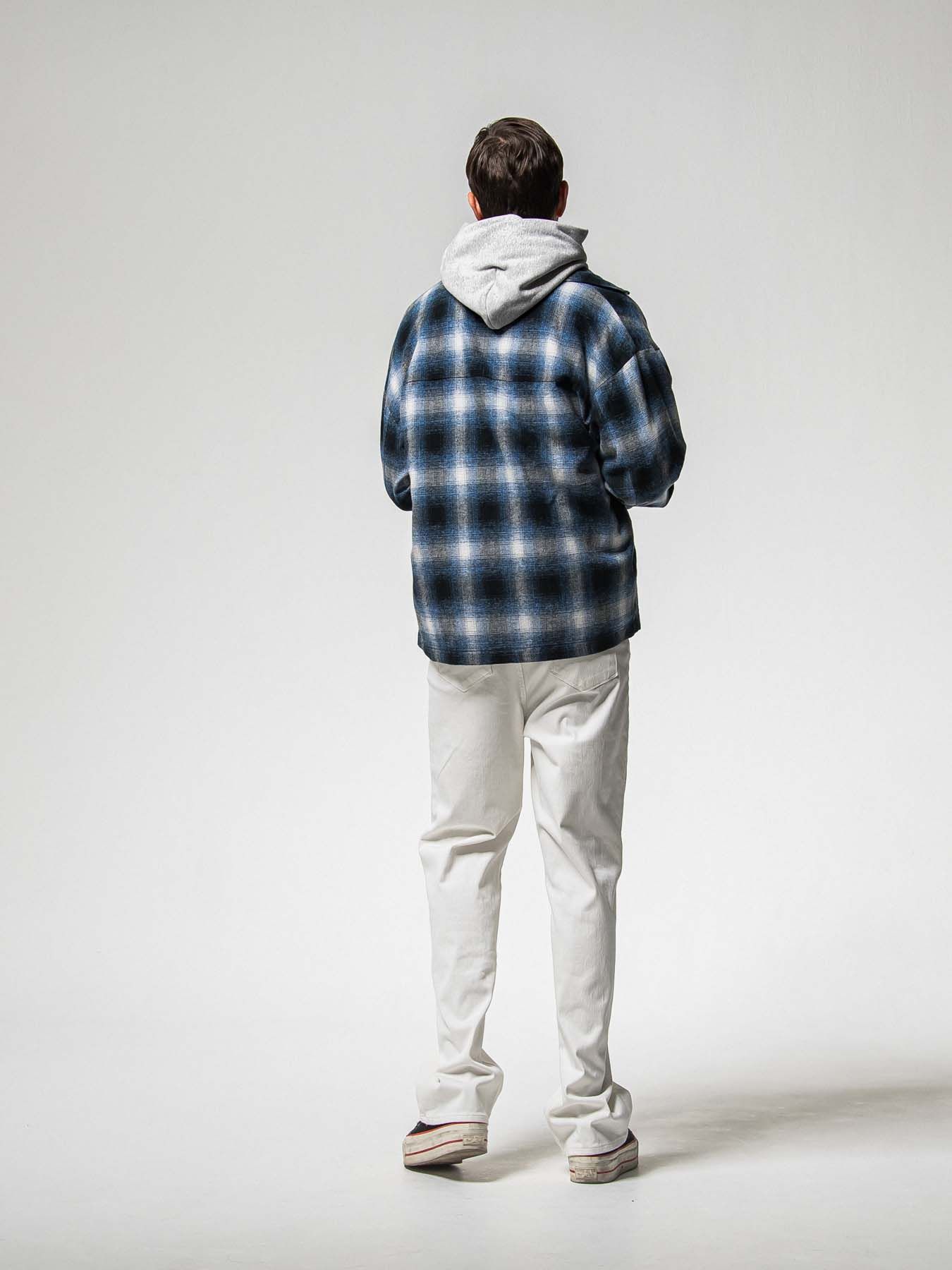 【予約品 8月31日(日) 締切】FRIDAY OLD COVER VEROURS FLEECE HOODIE / FRIDAYコラボ オールドカバー ベロアフリース フーディ / グレー