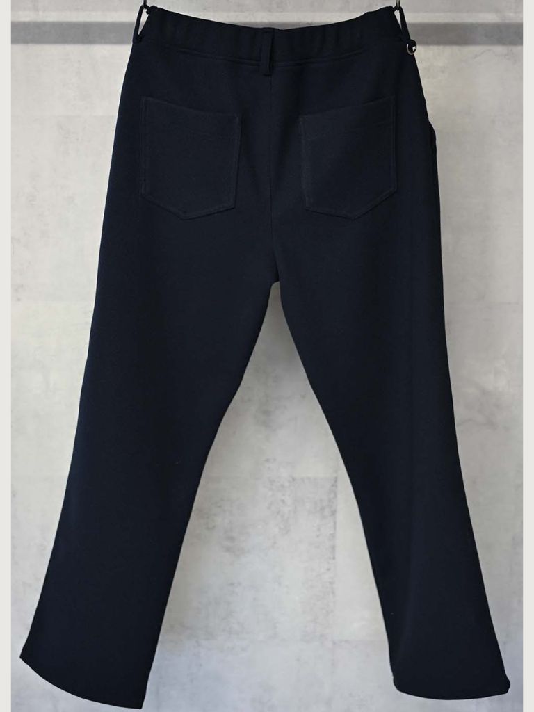 《予約9月1日18時締め》 MELTON WIDE TUCK PANTS  / ワイドタックパンツ / ネイビー