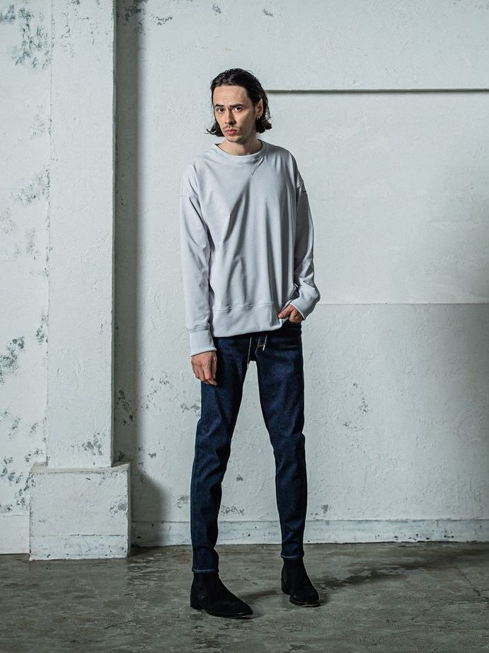 《予約11月17日19時締め》 EX sweat drop trainer / トレーナー / グレー