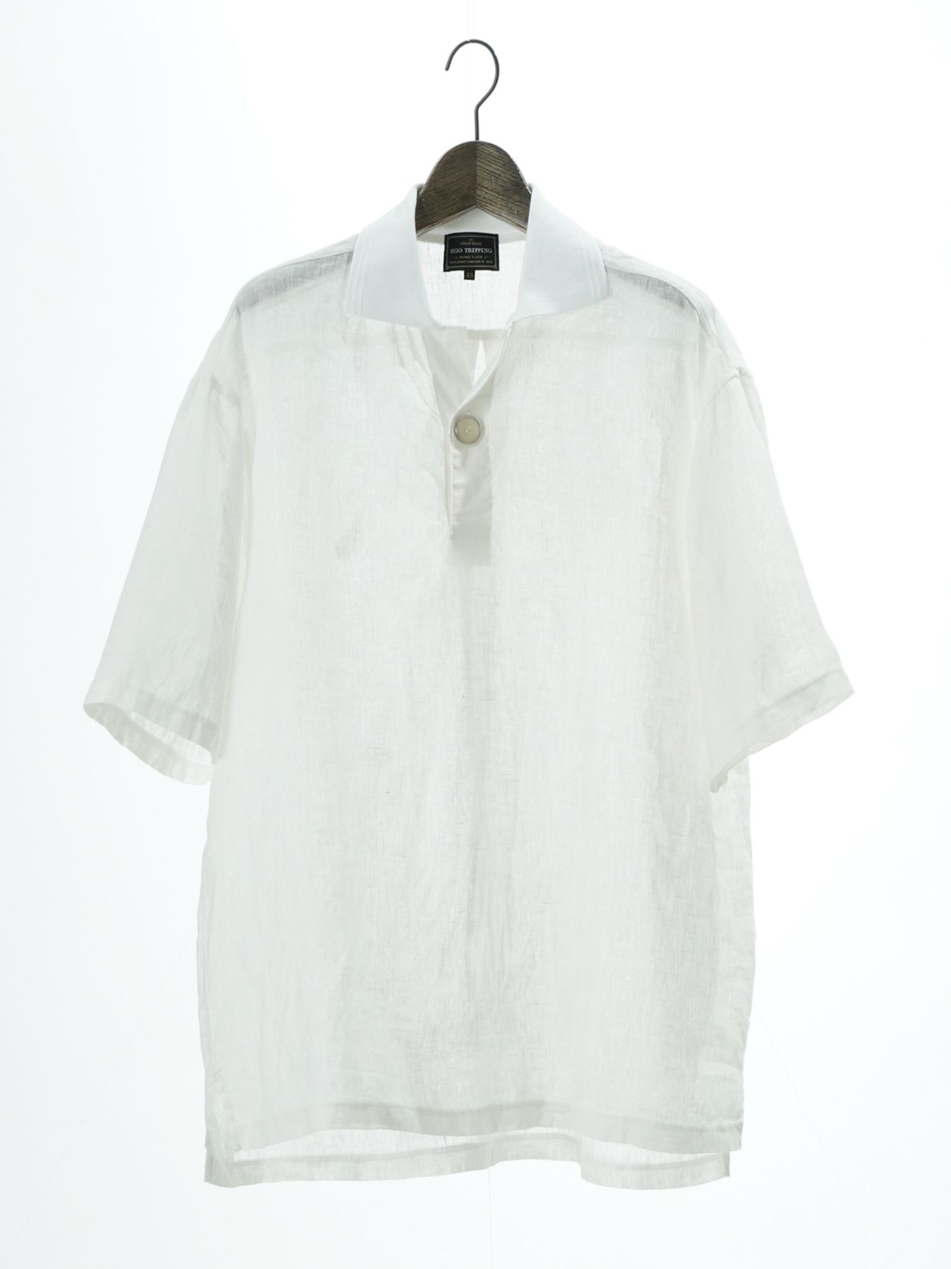 【予約品 11月23日(日) 締切】LINENSHEER POLO / リネン ポロシャツ / WHITE