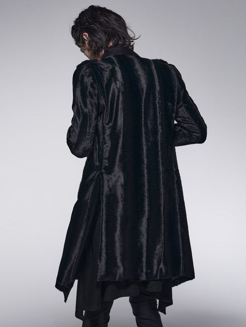 《予約品》 LongPeackedJacket / ロングジャケット / ブラック 【kiryuyrik】 10月以降入荷予定