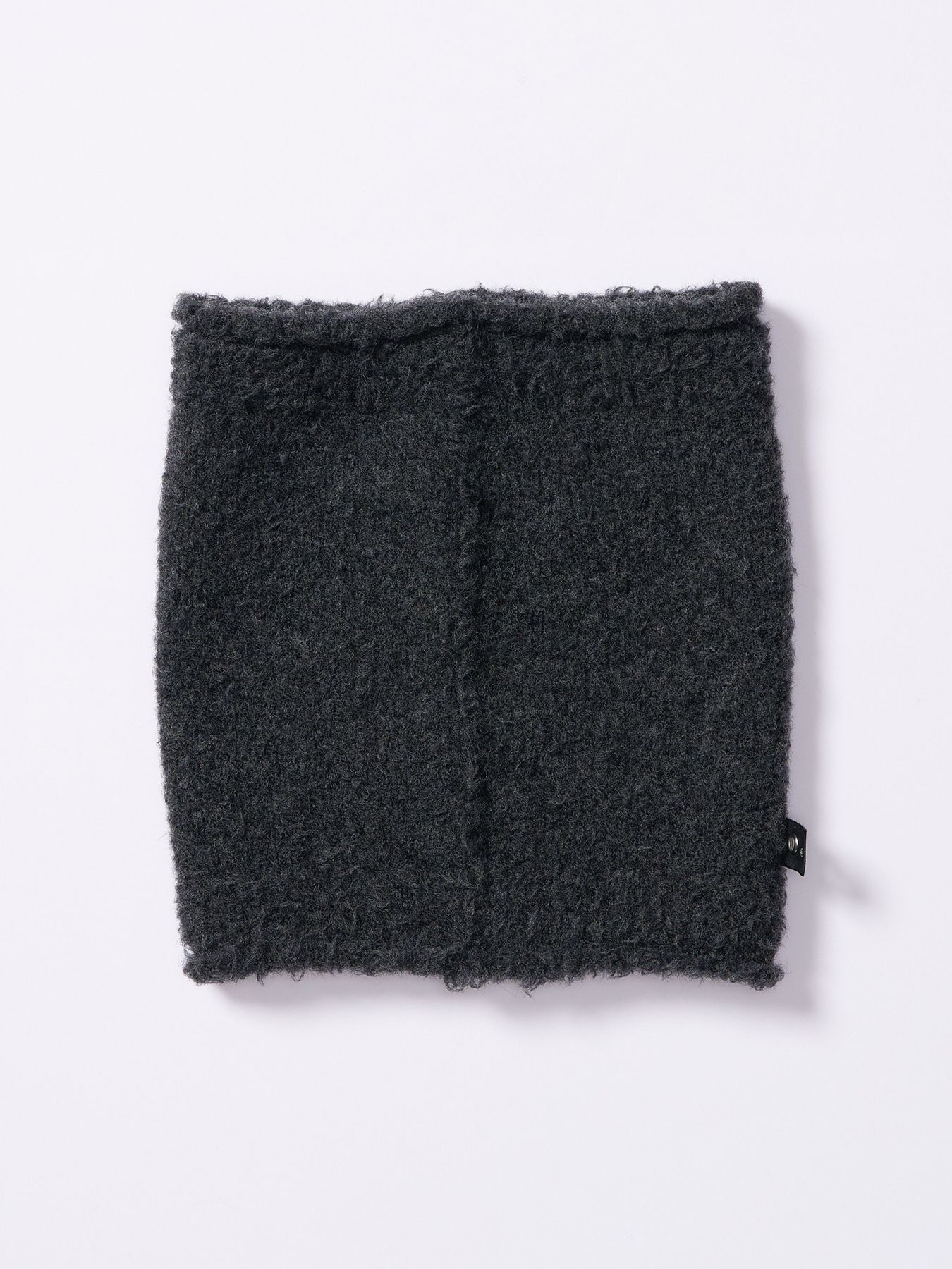 【予約品 4月19日(日) 18時締切】fancy yarn knit snood / ニットスヌード / チャコール