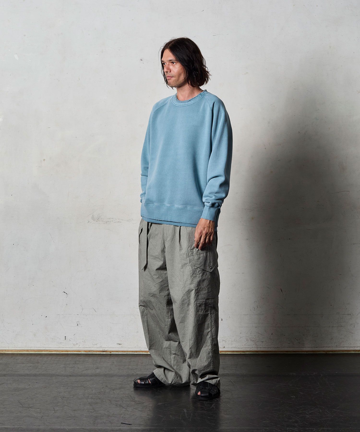 【予約品10月20日(日）締め】 DARKLAYER  / スウェット / サックス