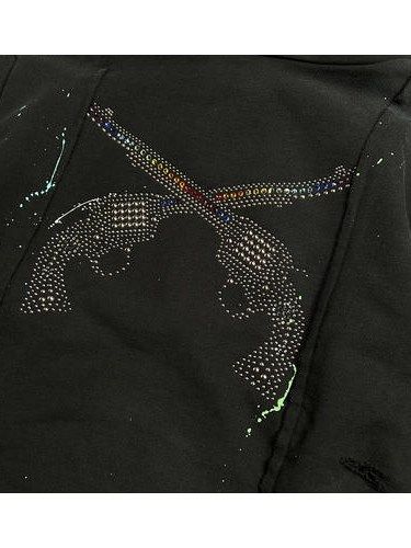 《予約品8月31日 23時55分締め》 COLLEGE HOODIE A / パーカー / ブラック 【roarguns 】 2024年2月入荷予定