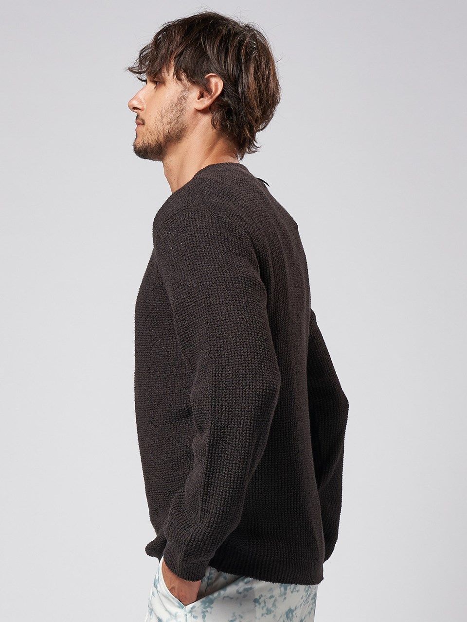 《予約品》 boucle summer knit  / サマーニット / ブラック