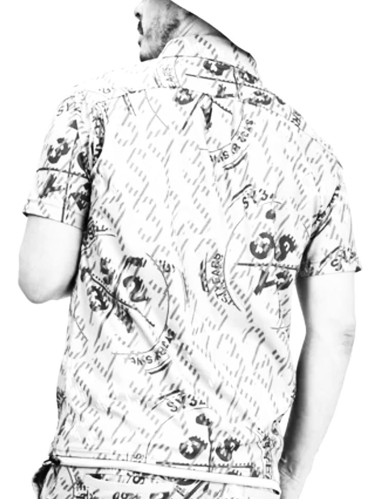RECYCLE BIG CROSS GRAPHIC KANOKO ポロシャツ｜MEN'S【SY32 by SWEET YEARS GOLF】