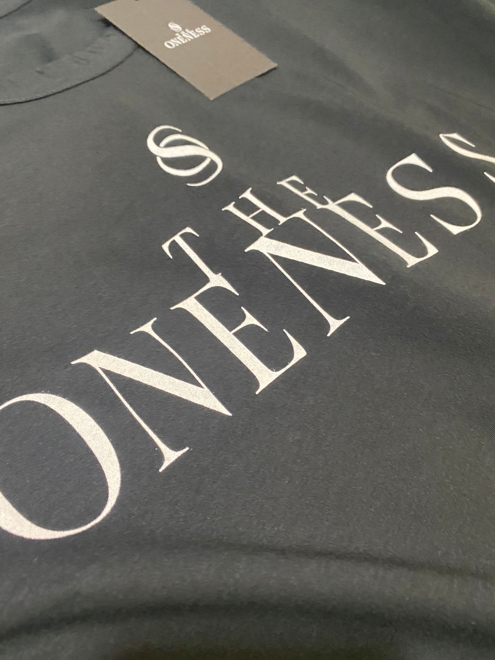 ロゴT-Shirts / Tシャツ  / ブラック レギュラーサイズ オーガニック【THE ONENESS】